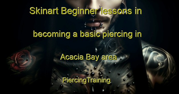 Skinart Beginner lessons in becoming a basic piercing in Acacia Bay area | PiercingTraining | PiercingClasses | SkinartTraining-New Zealand
