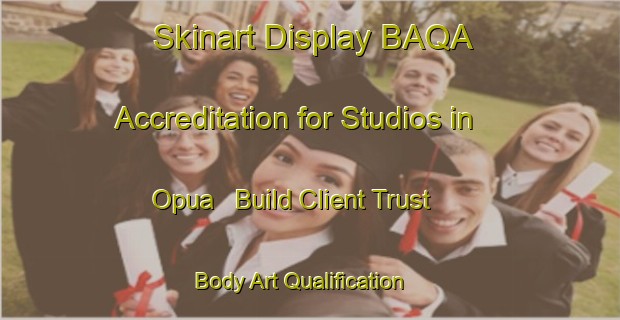 Skinart Display BAQA Accreditation for Studios in Opua - Build Client Trust | Body Art Qualification Authority | BAQA-New Zealand