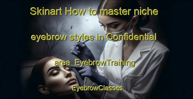 Skinart How to master niche eyebrow styles in Confidential area | EyebrowTraining | EyebrowClasses | SkinartTraining-New Zealand